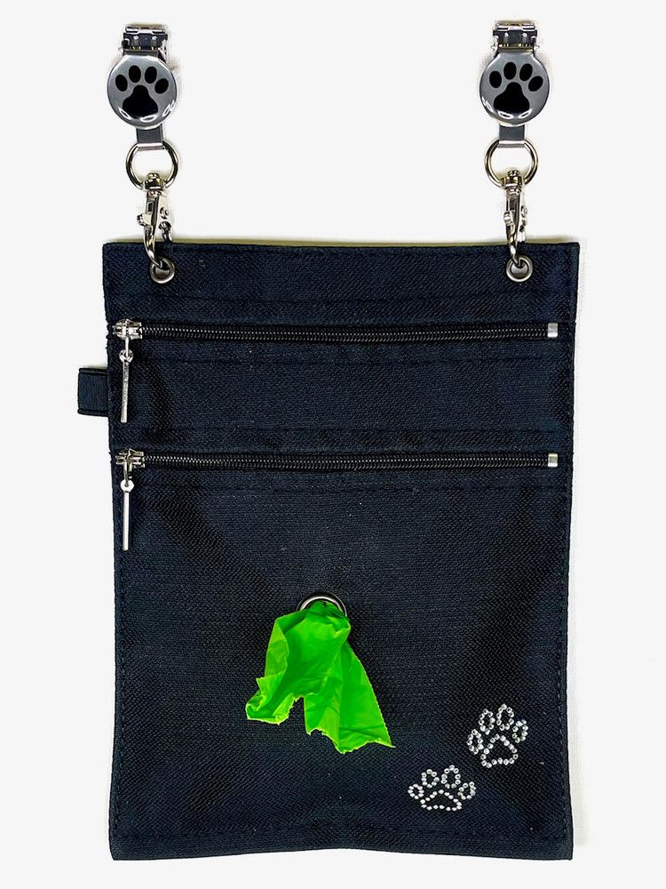 Hip Clips Poo Bag w/ Rhinestones XL