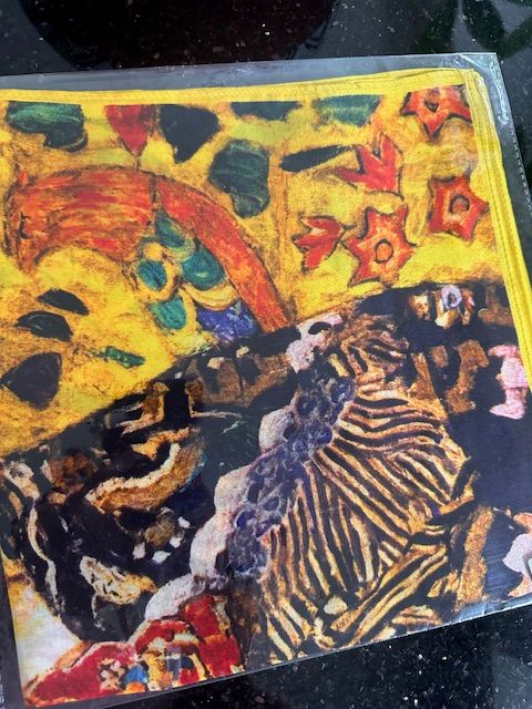 100%  Square silk scarf