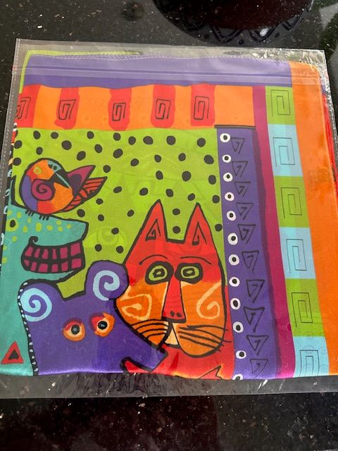 100%  Square silk scarf