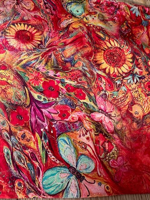 100%  Square silk scarf