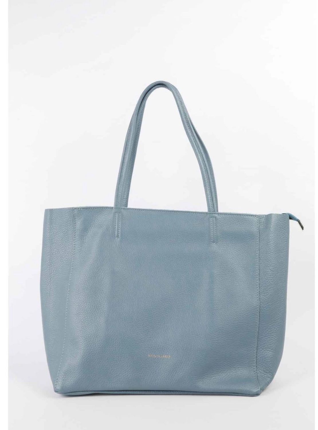 Leather Tote Blue Jean