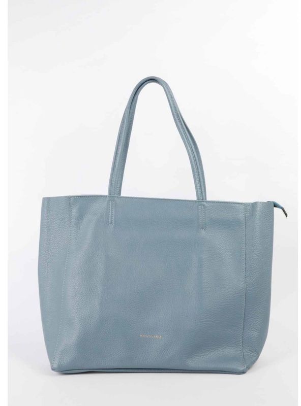 Leather Tote Blue Jean