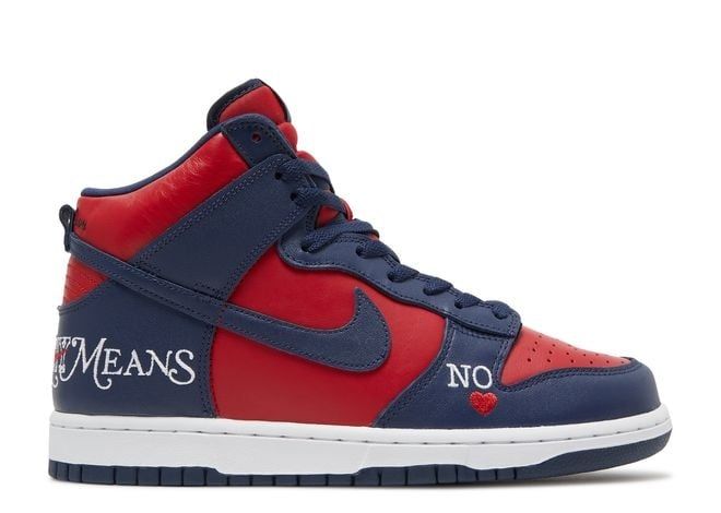 Supreme By Any Means Navy SB High