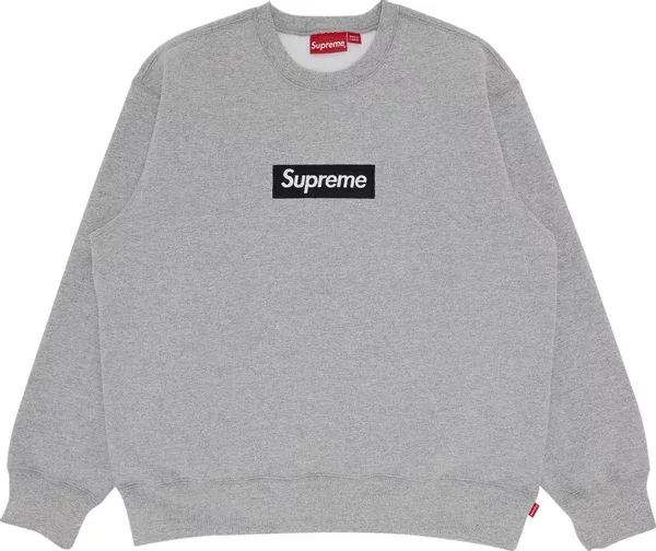Supreme Box Logo (BOGO) Crewneck Grey
