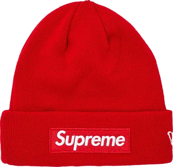 Supreme x New Era Box Logo Beanie FW23 