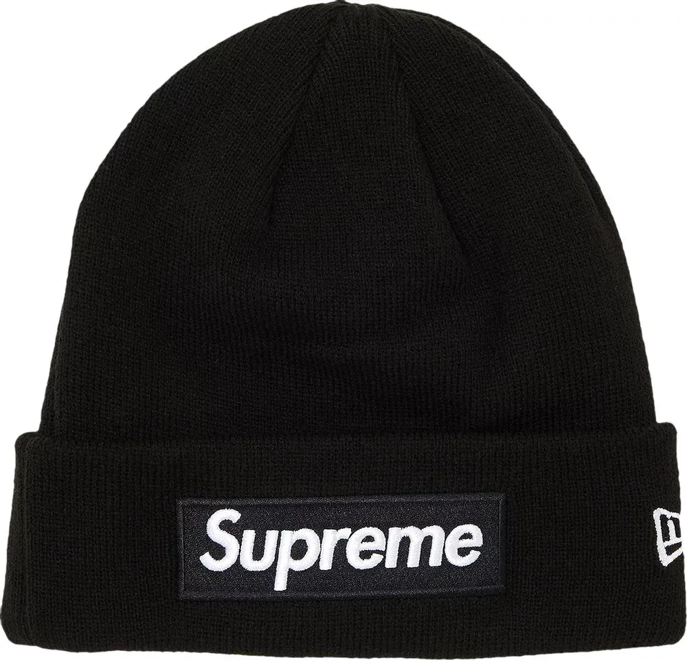 Supreme x New Era Box Logo Beanie FW23 , Color: Black