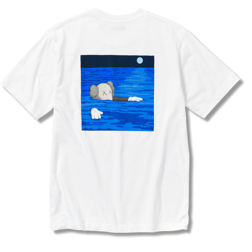 Kaws Tee River White