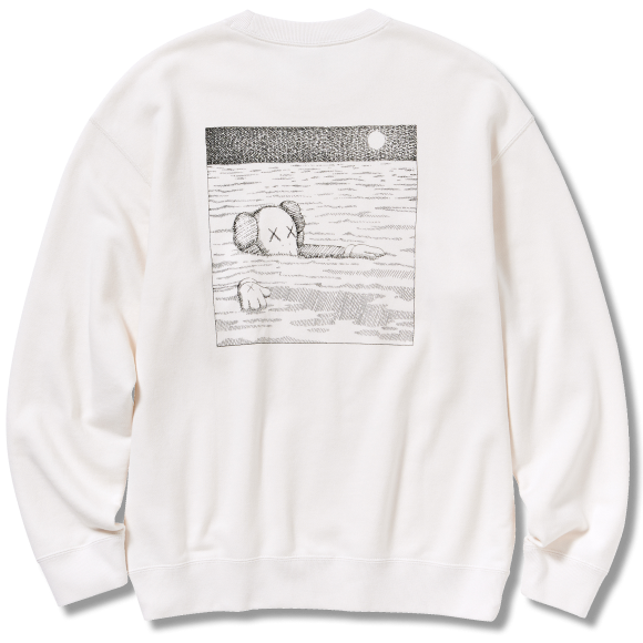 Kaws Crewneck River White