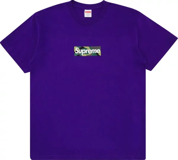 Supreme Camo Box Logo (Bogo) Tee Purple