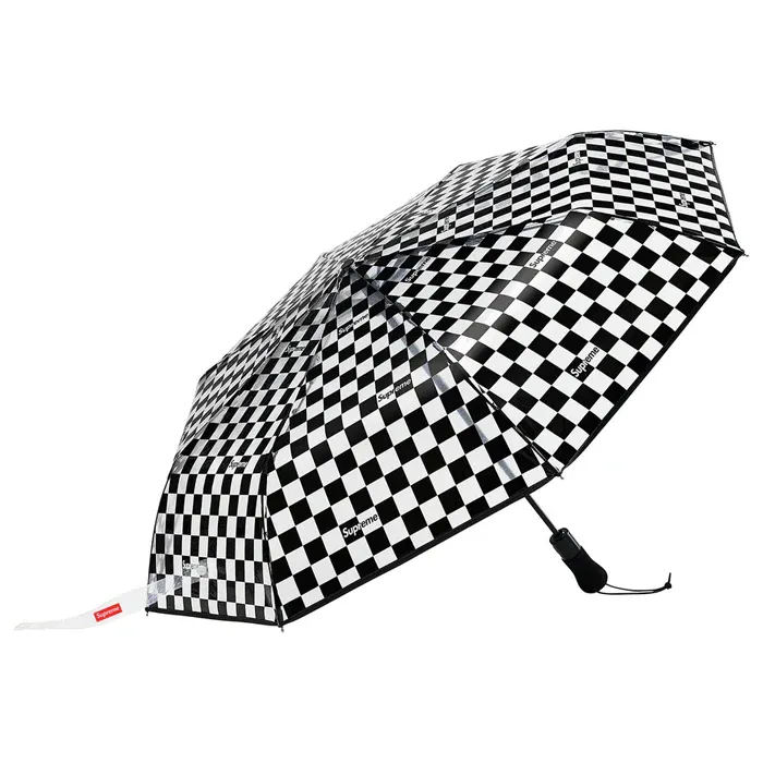 Supreme ShedRain Transparent Checkerboard Umbrella Black