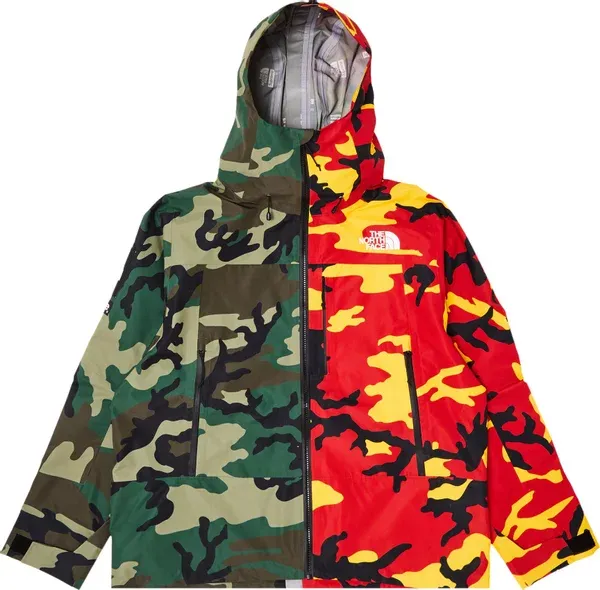 Supreme The North Face Split Taped Seam Shell Jacket Camo