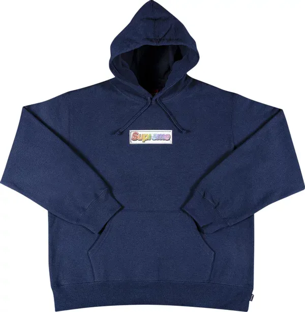 Supreme Hoodie Bling (Bogo) Hoodie Navy