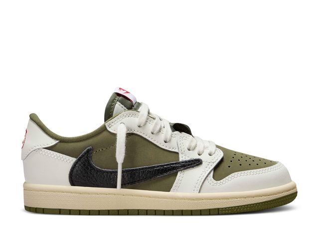 Jordan 1 Low Travis Medium Olive (PS)