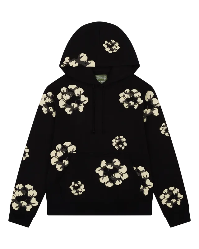 Denim Tears X CPFM Cotton Wreath Hoodie Black