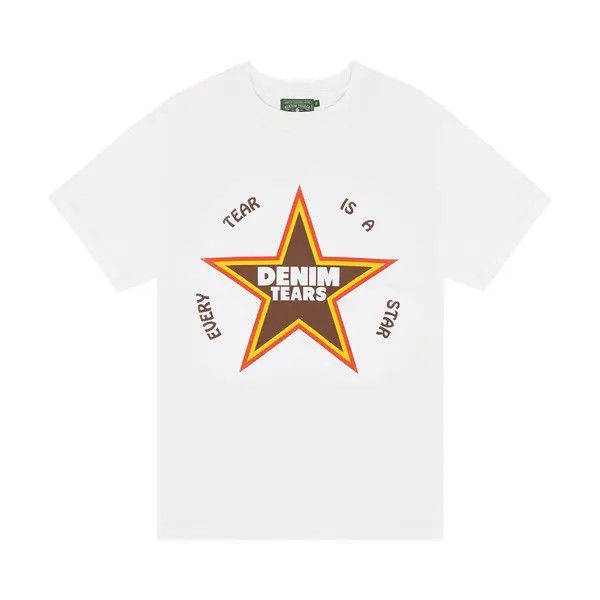 Denim Tears Every Tear Is A Star Tee White