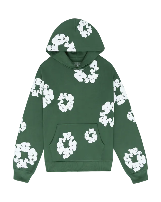 Denim Tears Cotton Wreath Hoodie Green