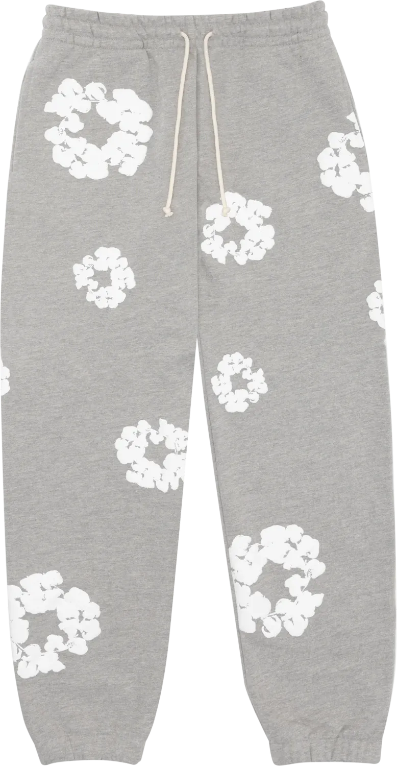 Denim Tears Cotton Wreath Sweatpants Grey 