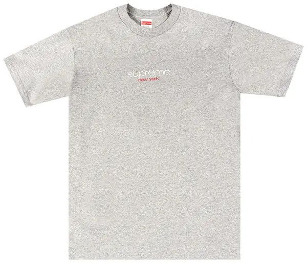 Supreme Classic Logo Tee Grey