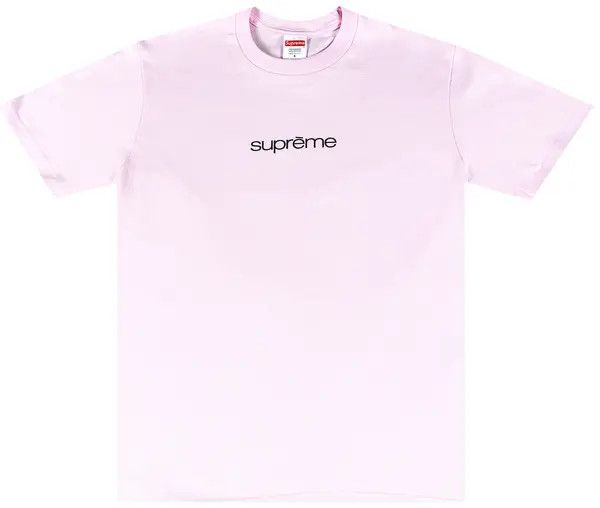 Supreme Classic Logo Tee Pink