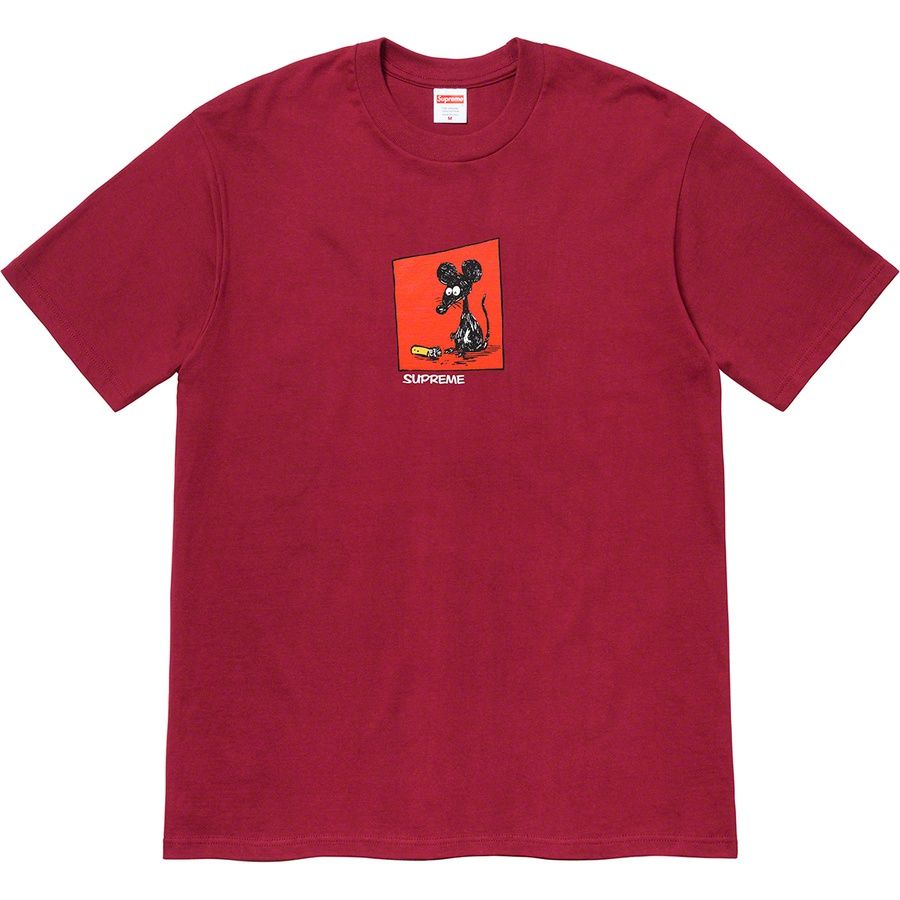 Supreme Mouse Tee Cardinal Red