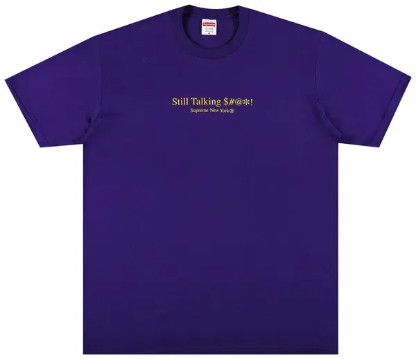 Supreme Still Talking Tee Purple