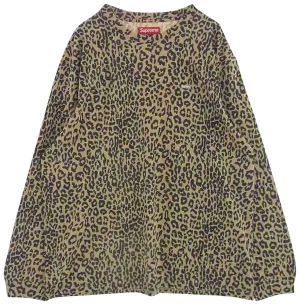Supreme Small Box Logo (BOGO) LS Tee Leopard 