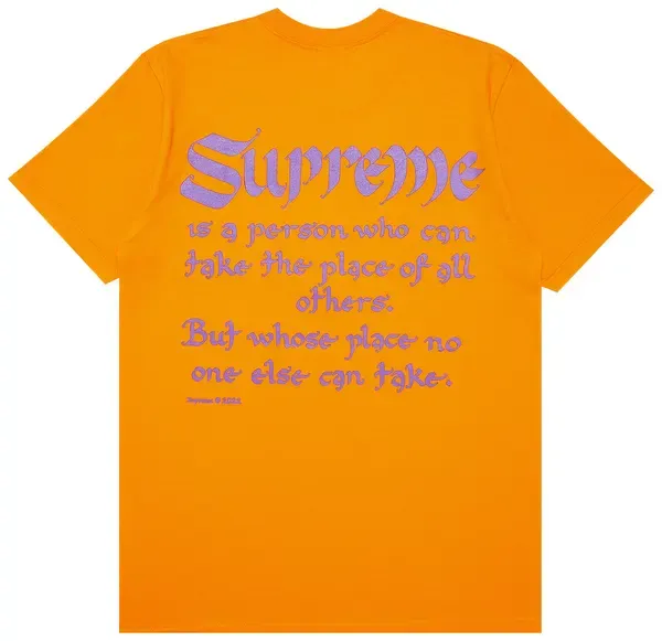 Supreme Person Tee Orange