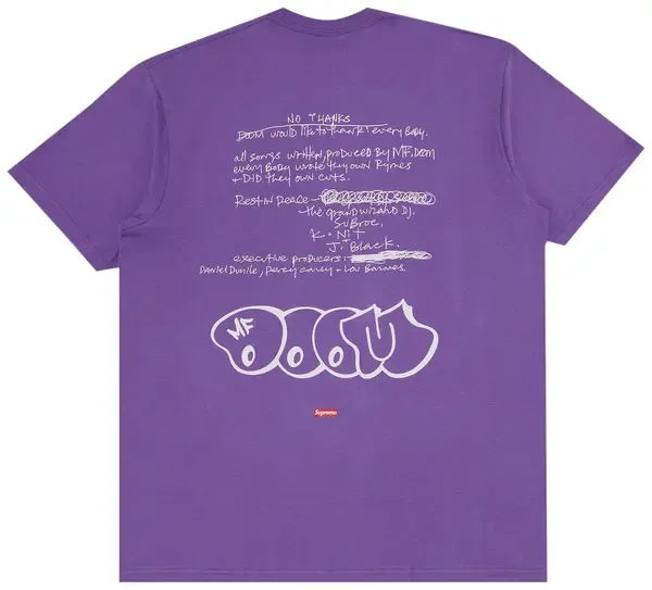 Supreme MF DOOM Tee Purple