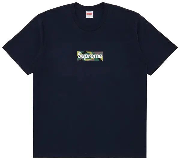Supreme Camo Box Logo (Bogo) Tee Navy