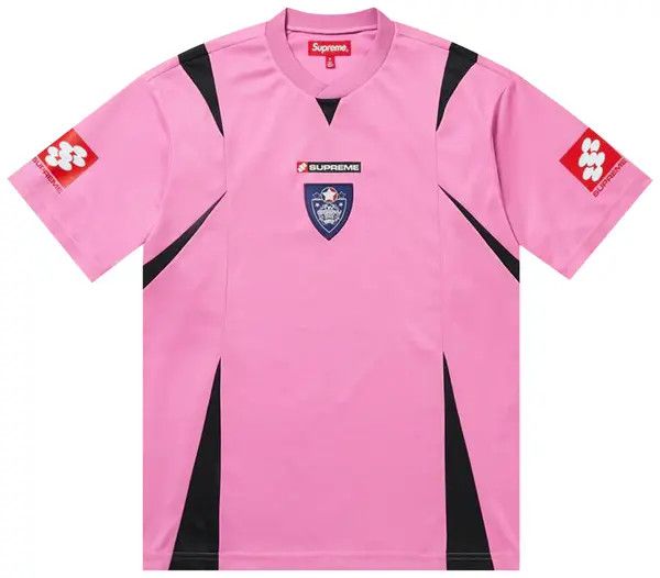 Supreme Crest Soccer Jersey Pink