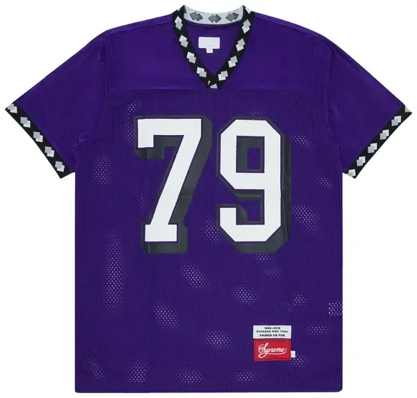 Supreme Diamond Rib Football Jersey Purple