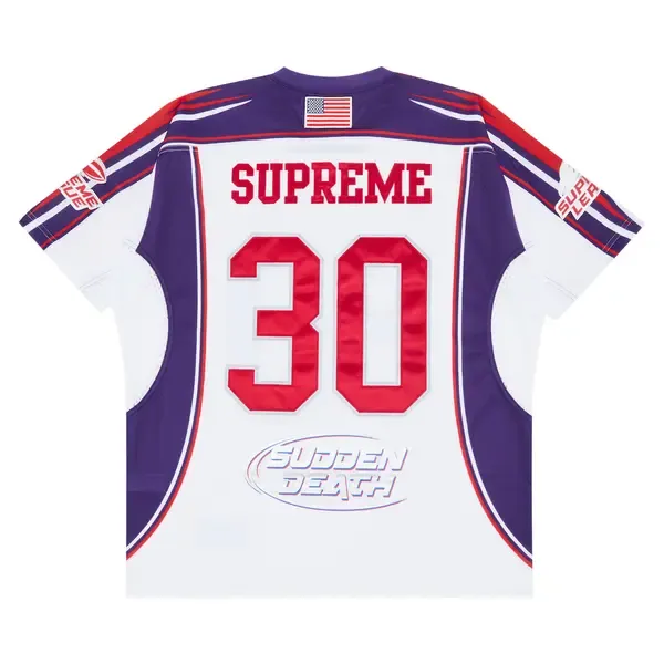 Supreme Sudden Death Football Jersey White