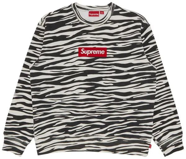 Supreme Box Logo (BOGO) Crewneck Zebra