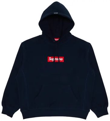 Supreme Box Logo (Bogo) Hoodie Navy 2024
