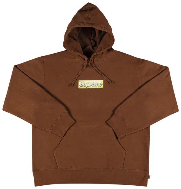 Supreme Bling Box Logo (Bogo) Hoodie Brown