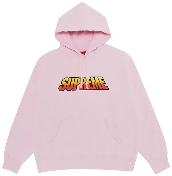 Supreme Gradient Logo Hoodie Pink