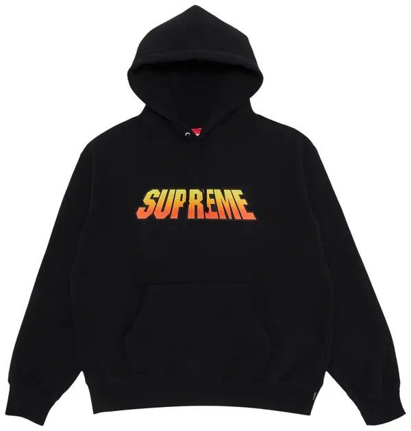 Supreme Gradient Logo Hoodie Black