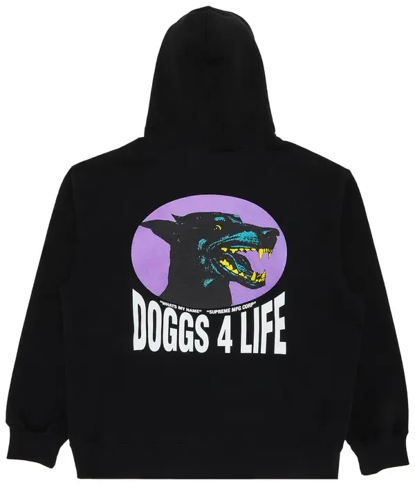 Supreme Doggs Hoodie Black