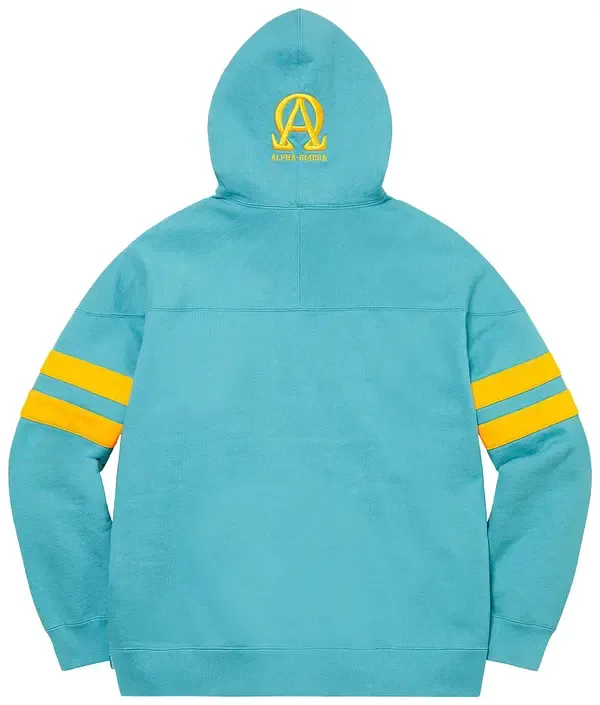 Supreme US-NY Hoodie Light Aqua