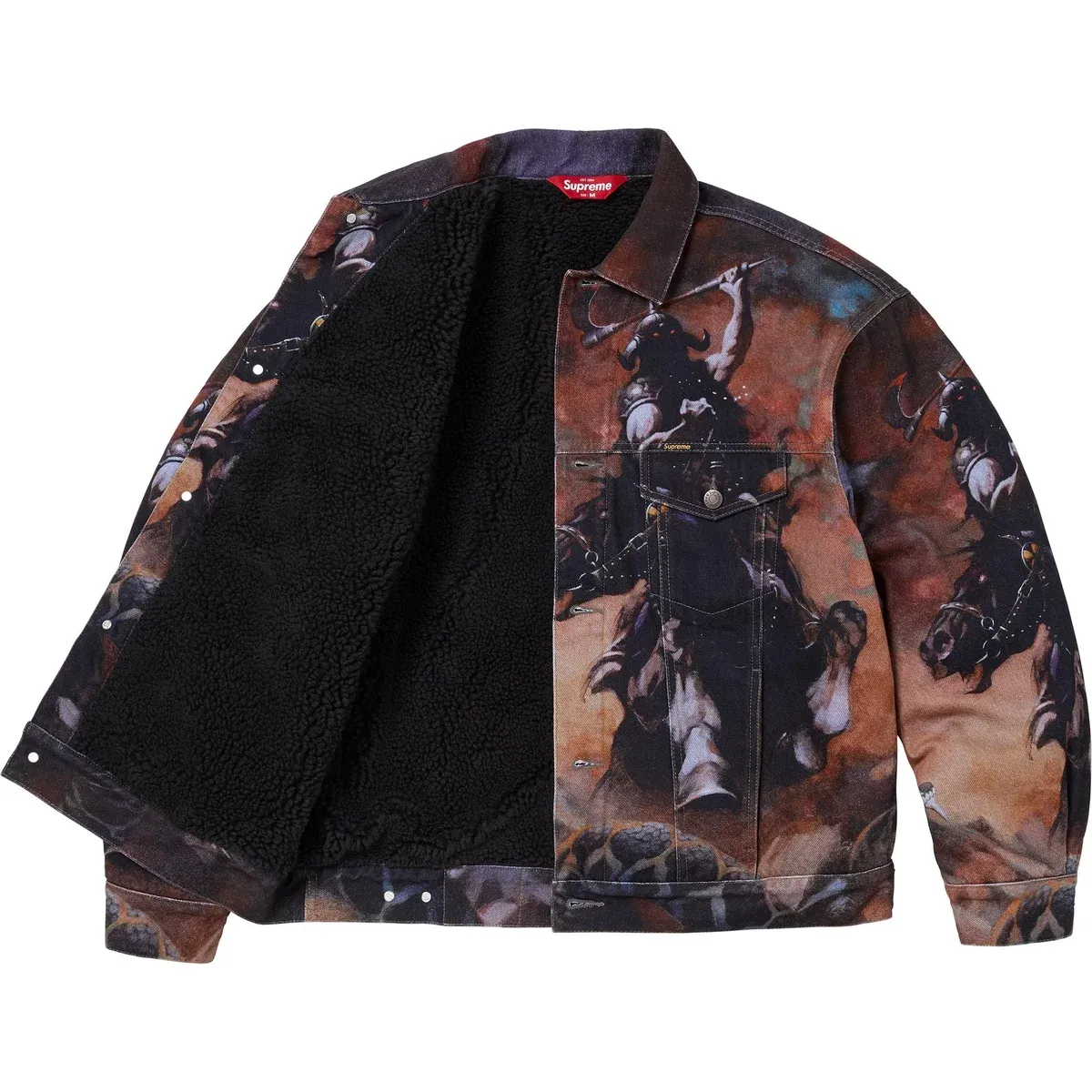 Supreme x Frank Frazetta Faux Trucker Jacket FW24