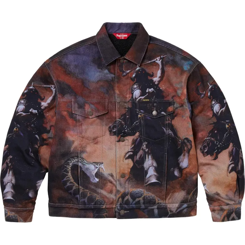 Supreme x Frank Frazetta Faux Trucker Jacket FW24