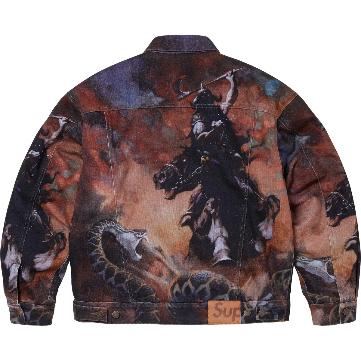 Supreme x Frank Frazetta Faux Trucker Jacket FW24