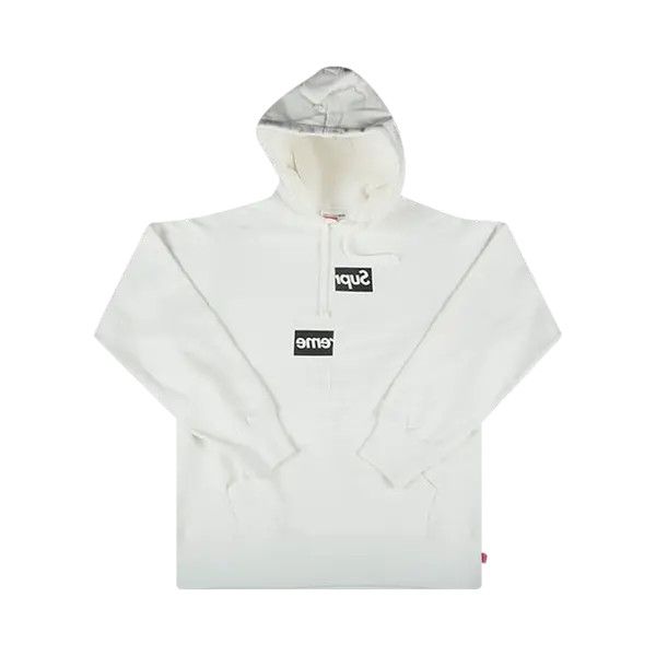 Supreme x Comme Des Garçons Split Box Logo (Bogo) Hoodie White 