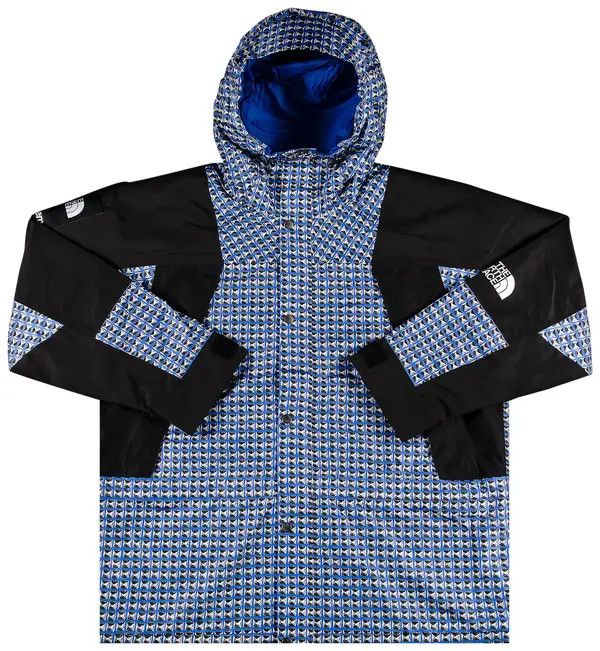 Supreme x The North Face Studded Mountain Light Jacket Blue