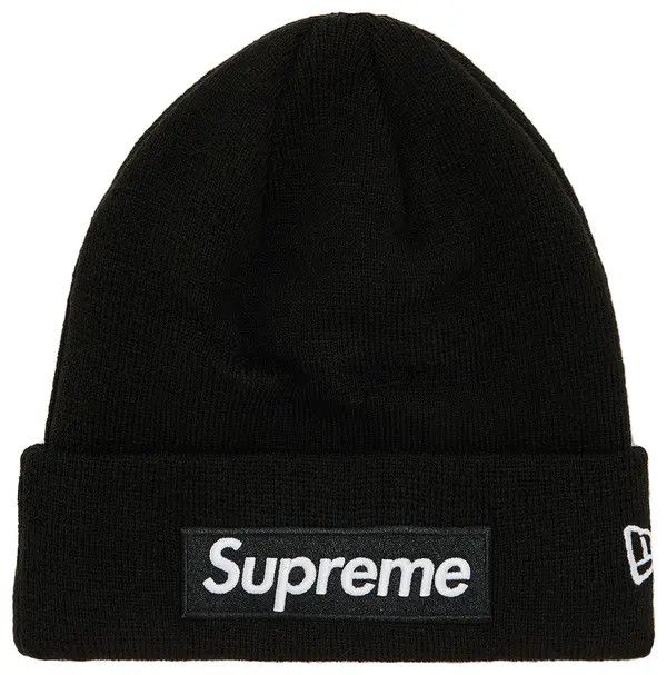 Supreme x New Era Box Logo Beanie FW24 , Color: Black