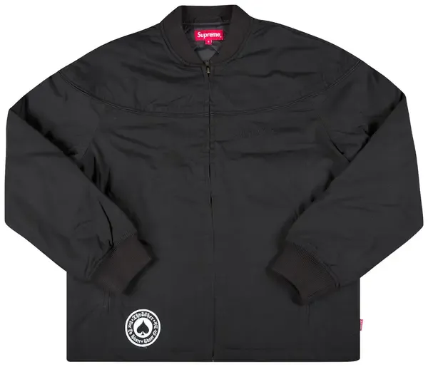 Supreme x Thrasher Poplin Crew Jacket Black