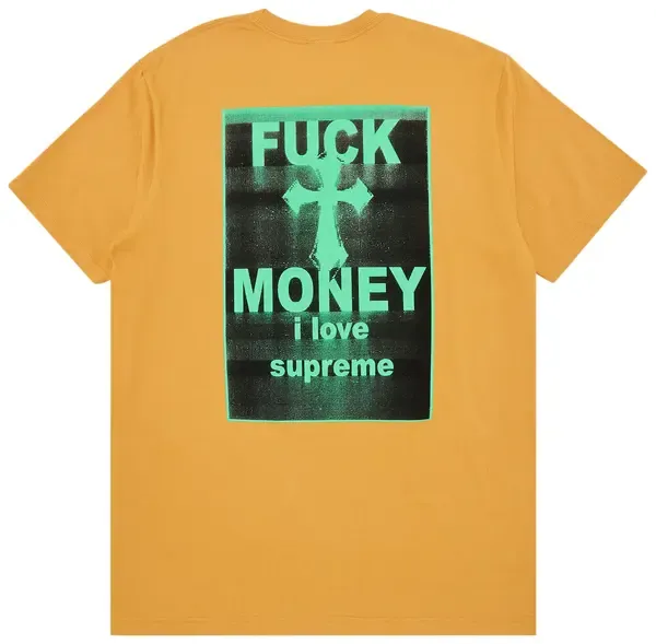 Supreme Fuck Money Tee Yellow