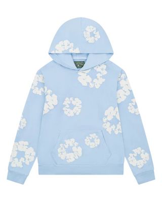 Denim Tear Hoodie Powder Blue