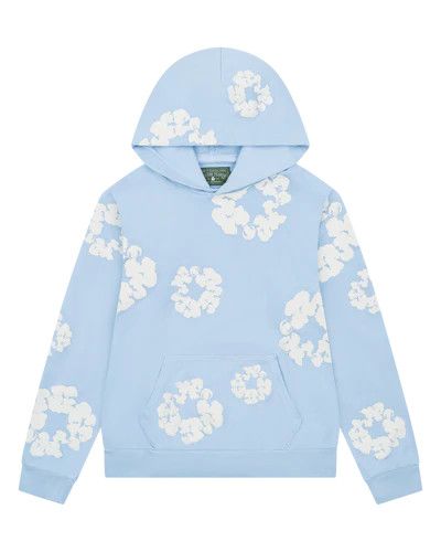 Denim Tear Hoodie Powder Blue