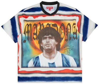 Supreme Maradona Soccer Jersey Multicolor